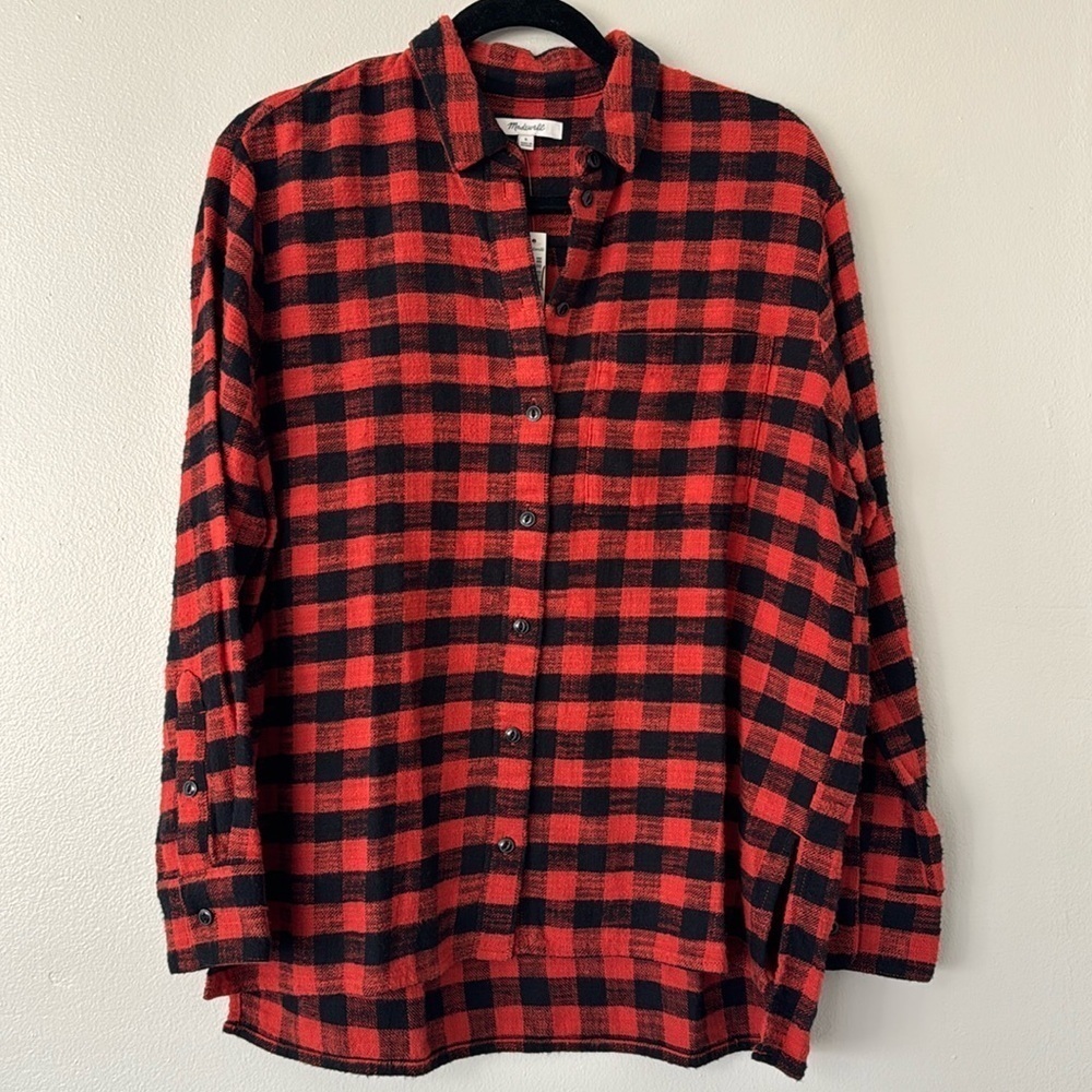 Madewell Cotton Plaid Flannel Shirt